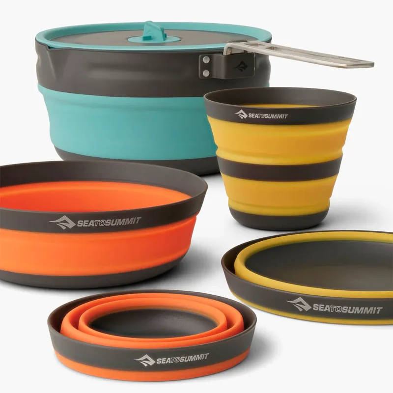Sea To Summit Frontier Ultralight Collapsible One Pot Cook Set - 2 Person 5 Piece-2