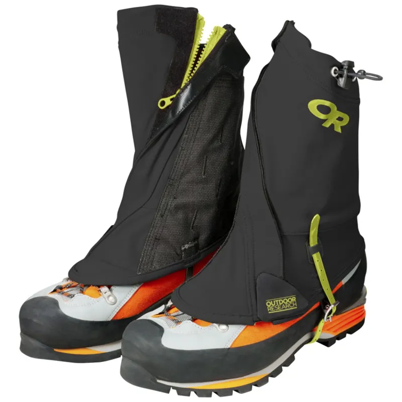Outdoor Research Endurance Mens Gaiters Black/Lemongrass-1
