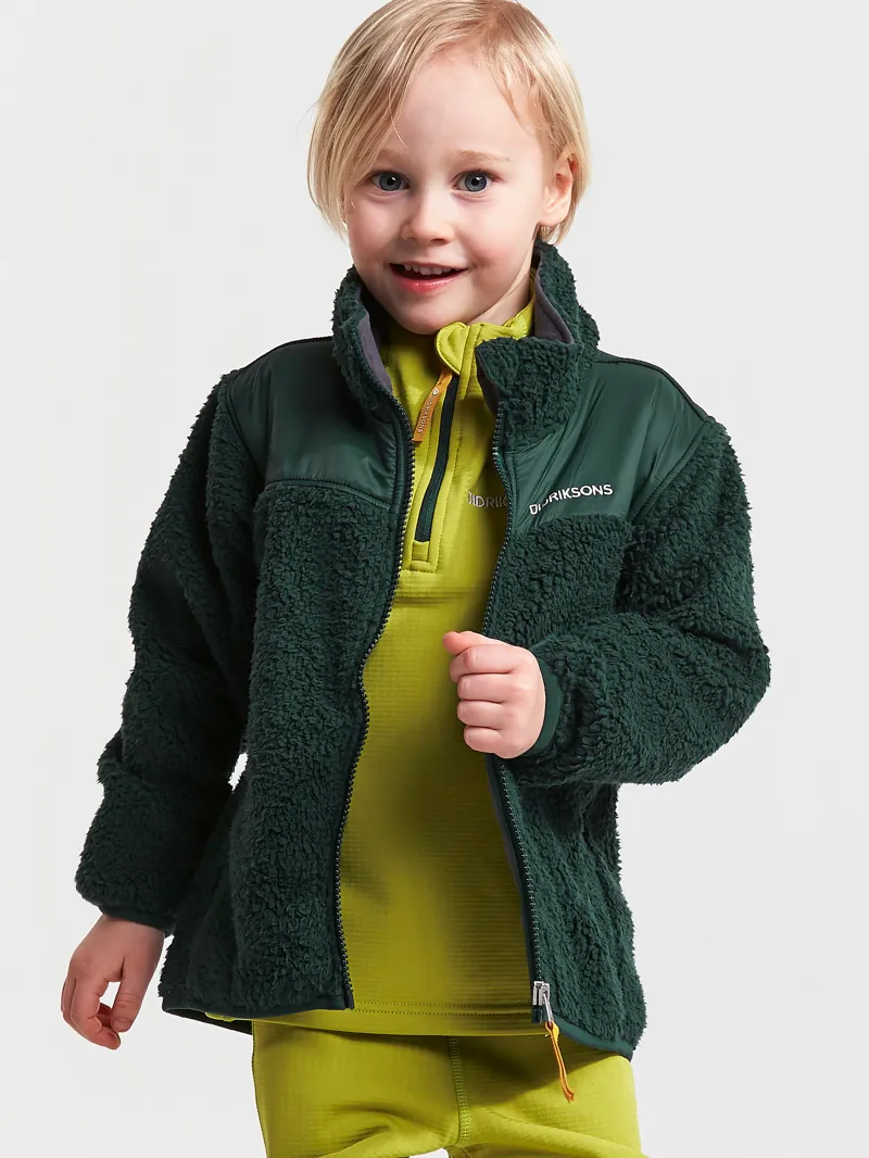 Didriksons Kids Geite Pile Fleece Jacket North Sea-3