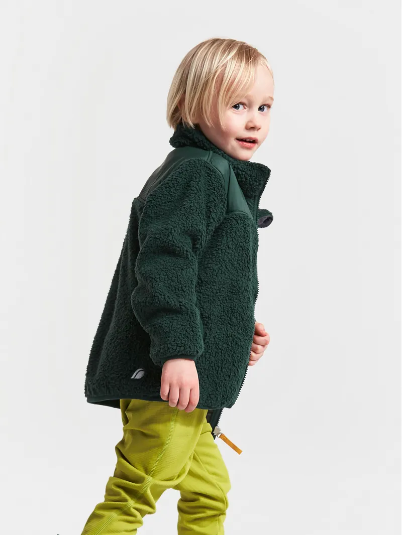 Didriksons Kids Geite Pile Fleece Jacket North Sea-4