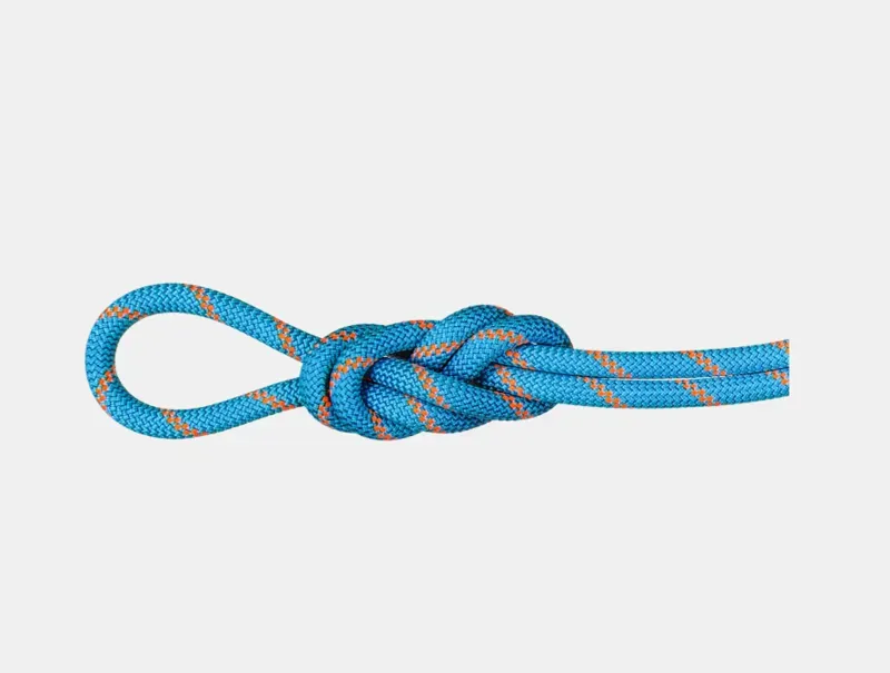 Mammut 8.7 Alpine Sender 60-metre Dry Rope in Ocean/Vibrant Orange