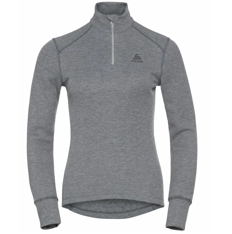 Odlo Active Warm Eco Half-Zip Turtleneck Women's Base Layer in Grey