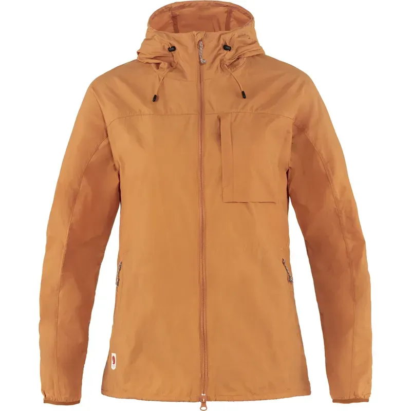 Fjallraven Women's High Coast Wind Jacket in Spicy Orange
