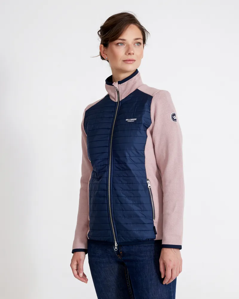 Holebrook Women's Mimmi Fullzip Windproof Milky Rose / Navy