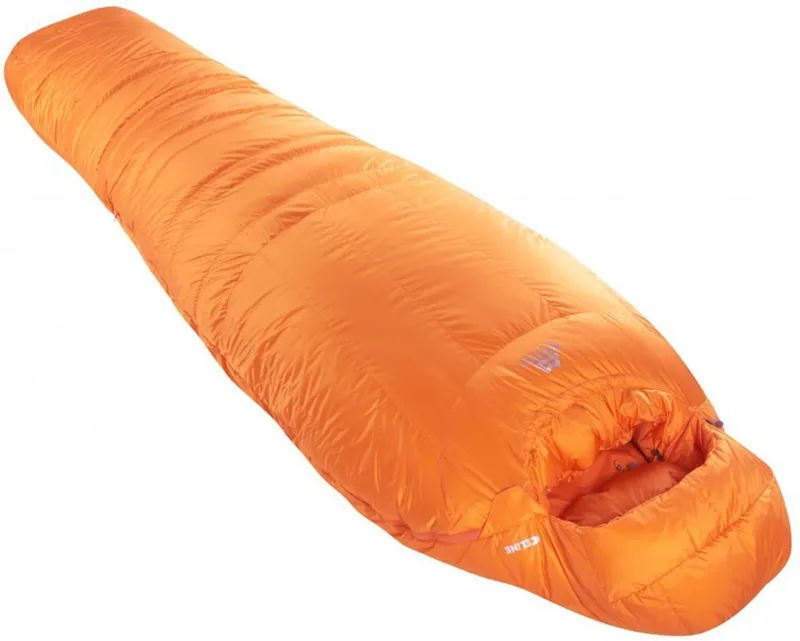 Mountain Equipment Iceline Sleeping Bag Russet Orange Left Zip