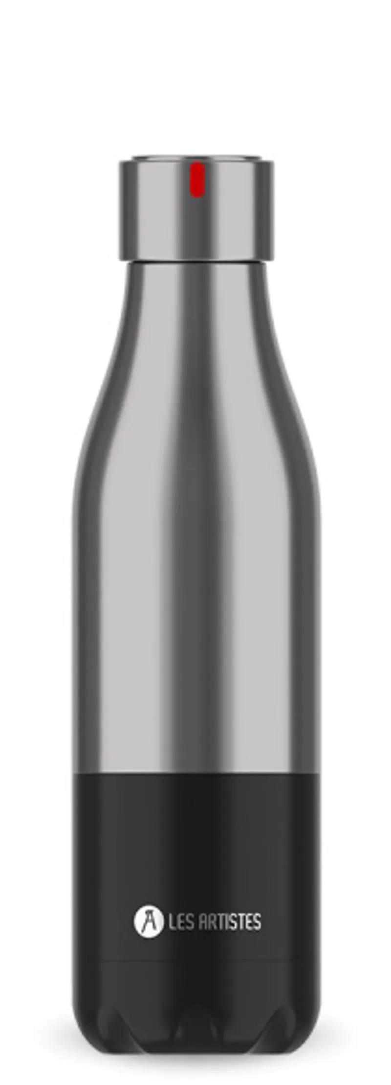 Les Artistes Insulated Bottle UP Split Black Stainless Steel 500ml