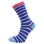Horizon Womens Bamboo Sock Size 4-7 Royal/Ecru/Pink