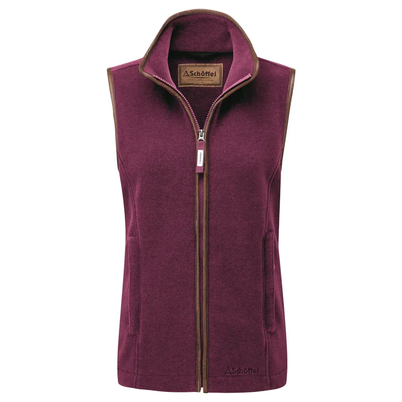 Schoffel Lyndon II Womens Fleece Gilet Plum