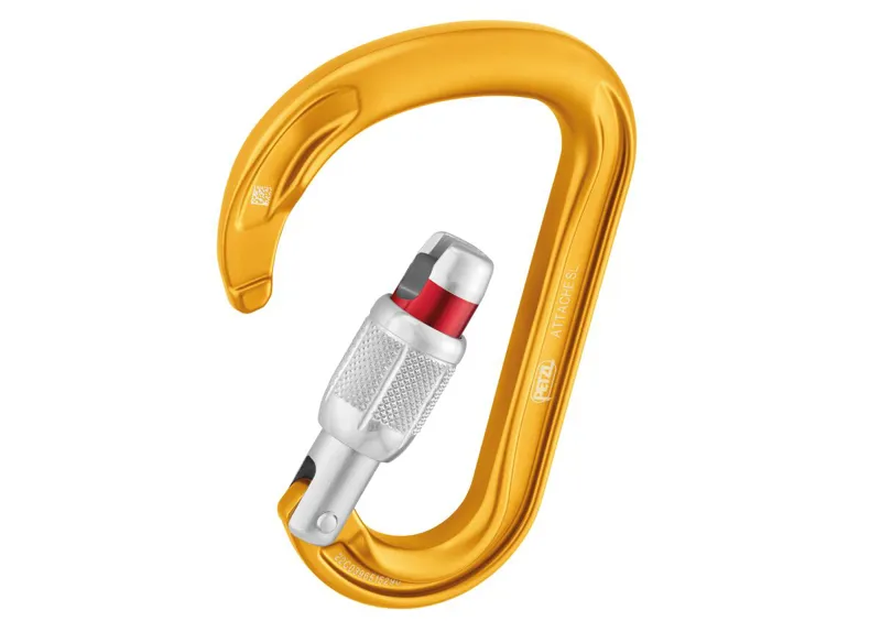 Petzl Attache  Screw-Lock Yellow-2