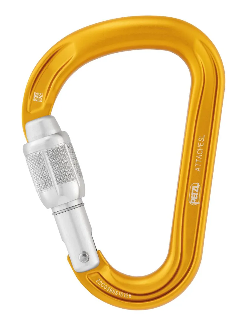 Petzl Attache  Screw-Lock Yellow