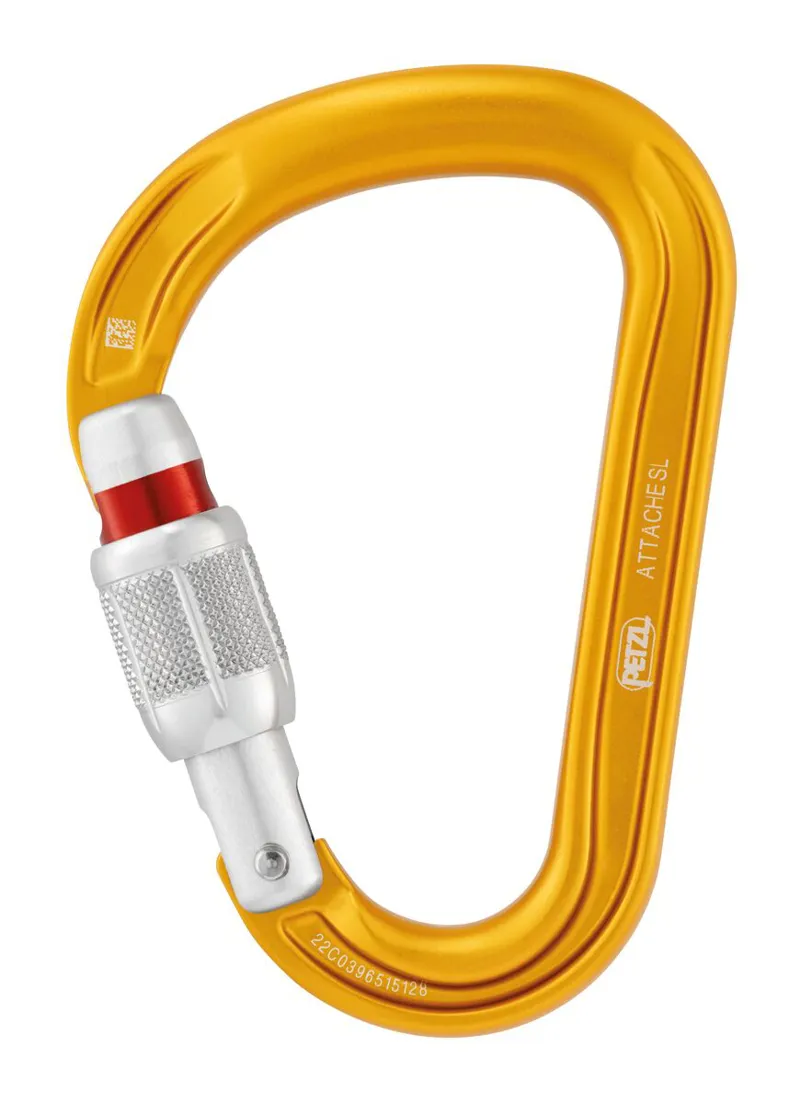Petzl Attache  Screw-Lock Yellow-1