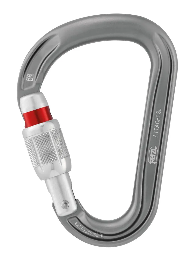 Petzl Attache Screw-Lock Gray