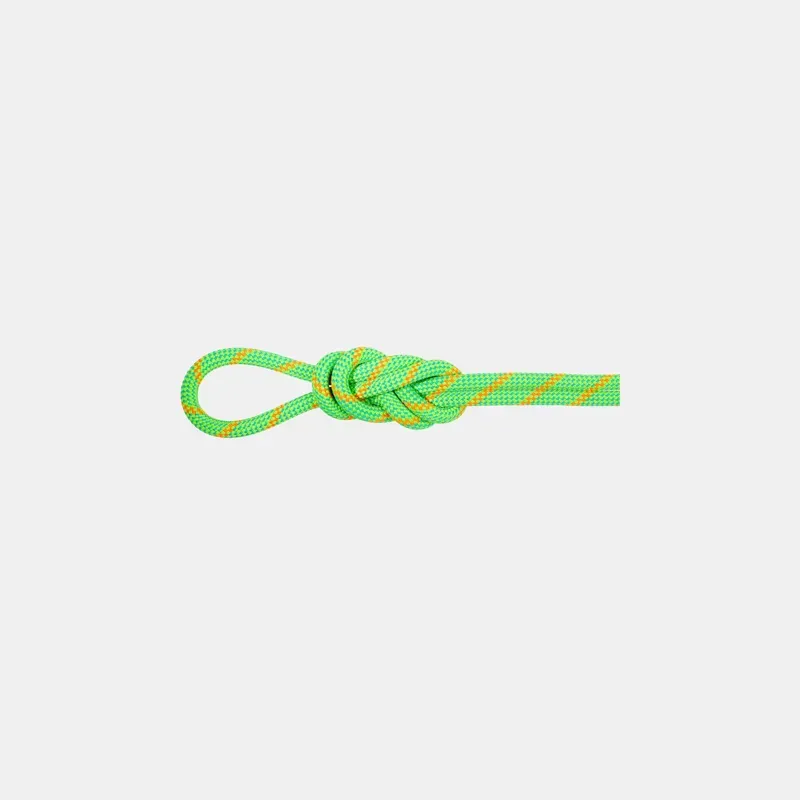 Mammut 8.0 60m Alpine Dry Rope in Neon Green/Vibrant Orange