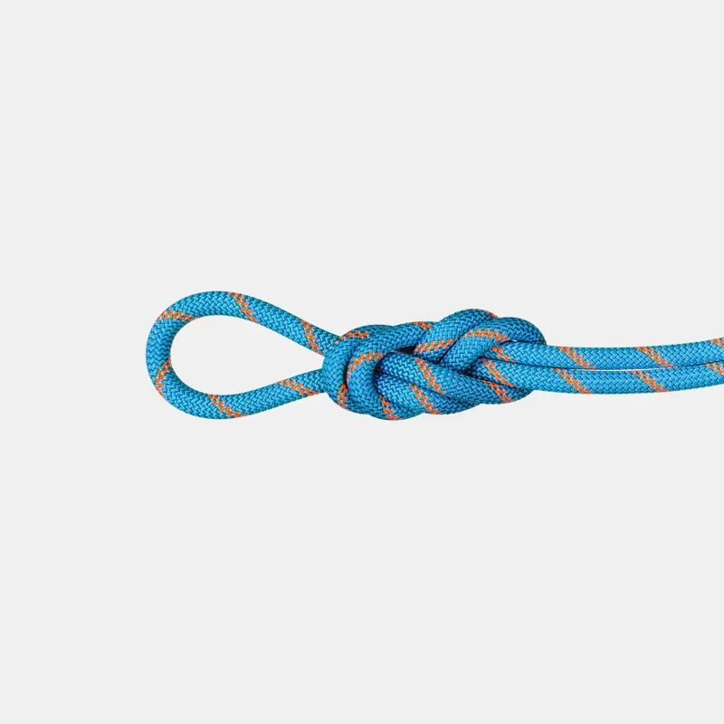 Mammut 8.7 50m Alpine Sender Dry Rope in Ocean/Vibrant Orange