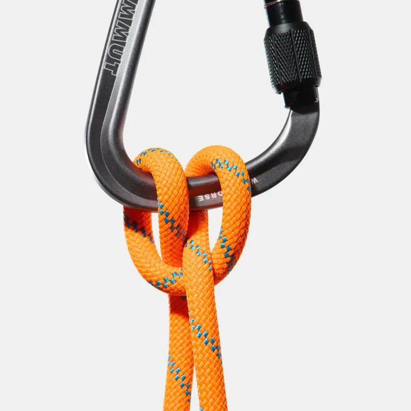 Mammut 8.7 50m Alpine Sender Dry Rope in Vibrant Orange/Ocean-1