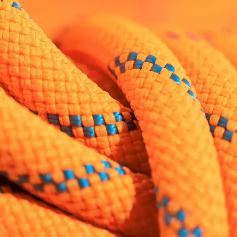 Mammut 8.7 50m Alpine Sender Dry Rope in Vibrant Orange/Ocean-2