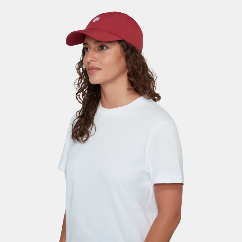 Mammut Baseball Cap in Dark Mammut Red-2