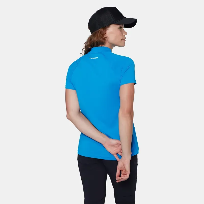 Mammut Women's Ducan FL Half Zip T-Shirt in Glacier Blue-4