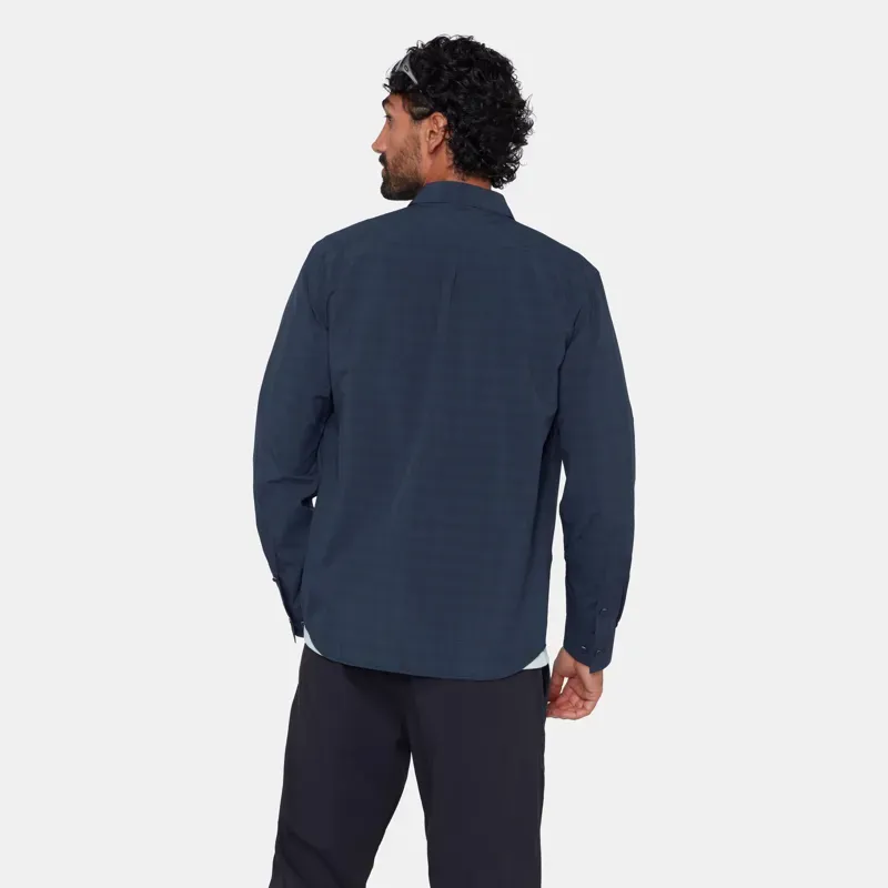 Mammut Lenni Longsleeve Shirt in Marine-Black-4