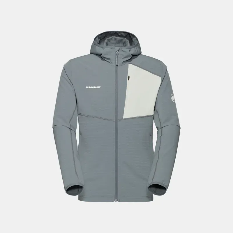 Mammut Men's Madris Light ML Hooded Jacket in Strata-Silver Sage