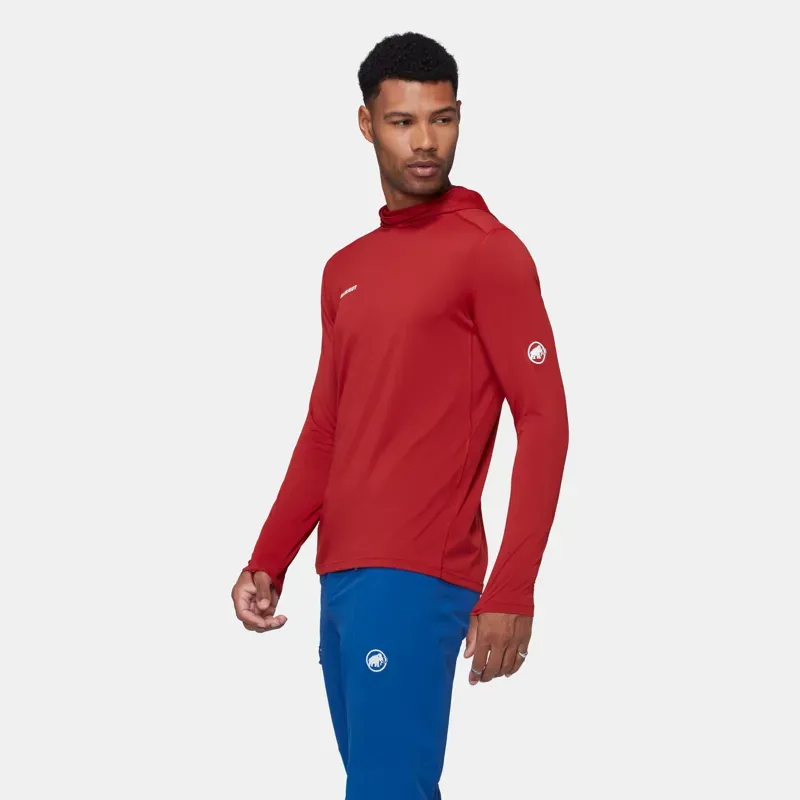 Mammut Selun FL Sun Hoody in Dark Mammut Red-3