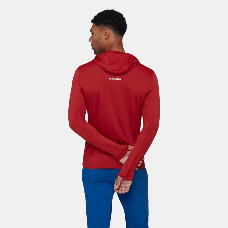 Mammut Selun FL Sun Hoody in Dark Mammut Red-4