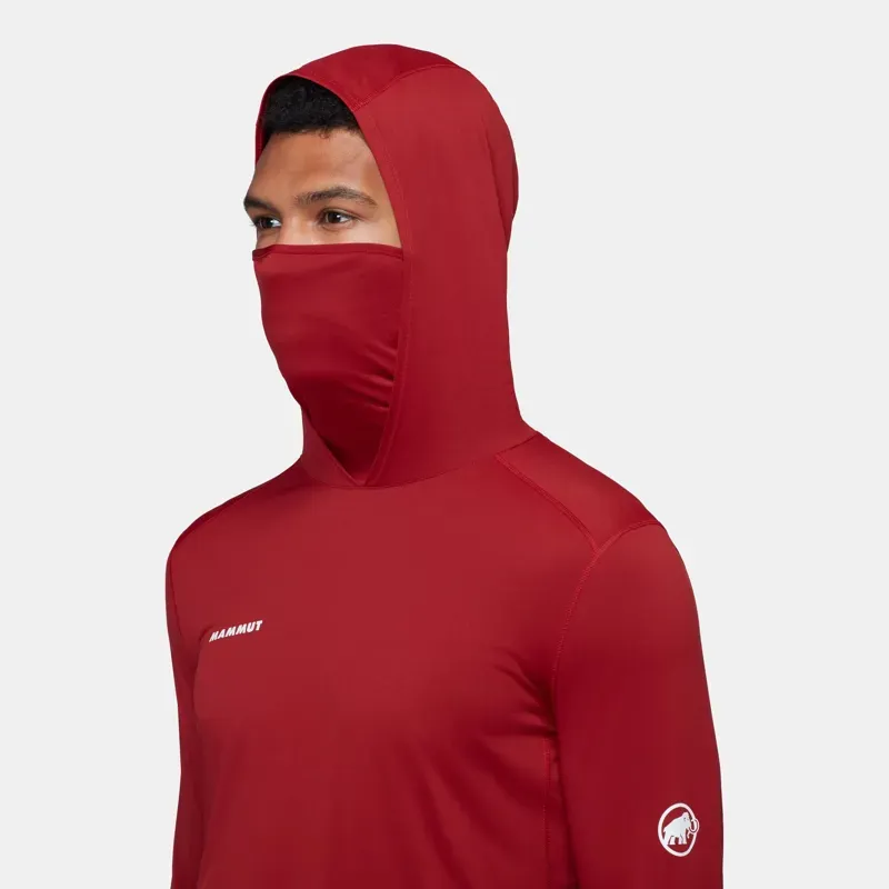 Mammut Selun FL Sun Hoody in Dark Mammut Red-6
