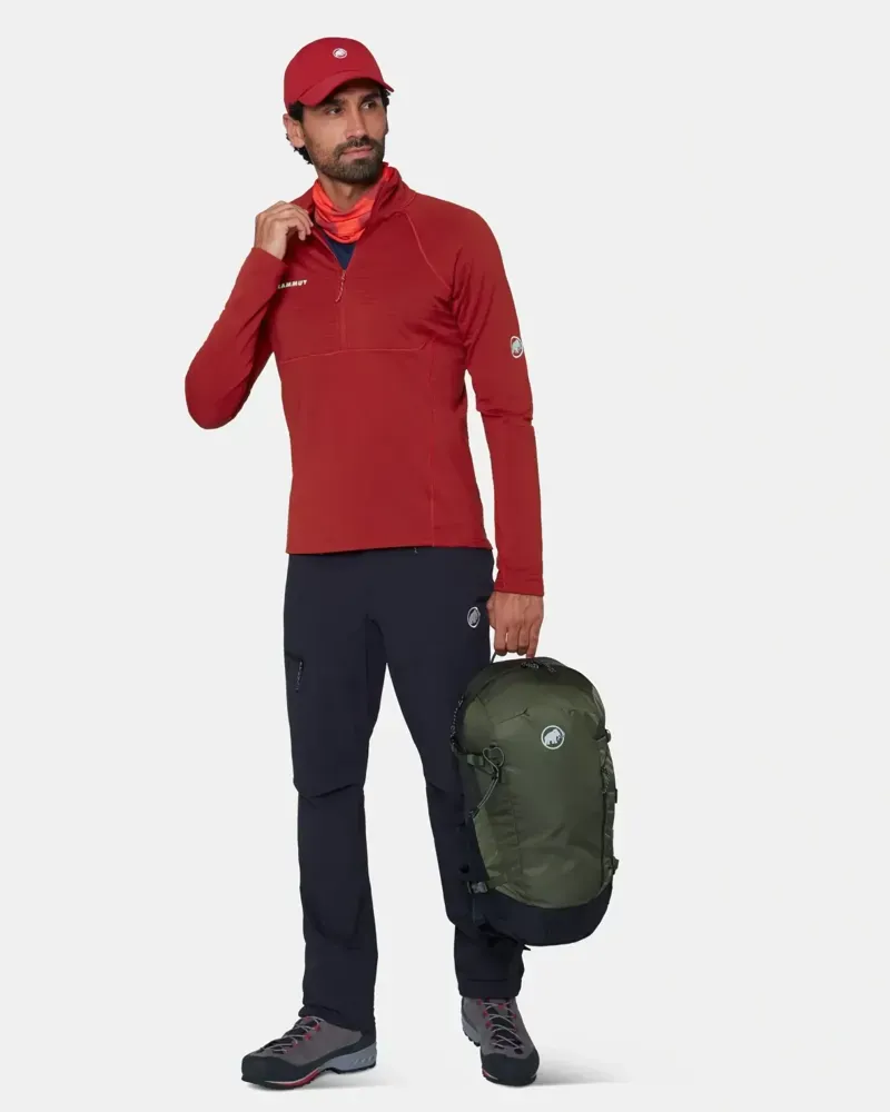 Mammut Taiss ML Half Zip Pullover in Dark Mammut Red-1