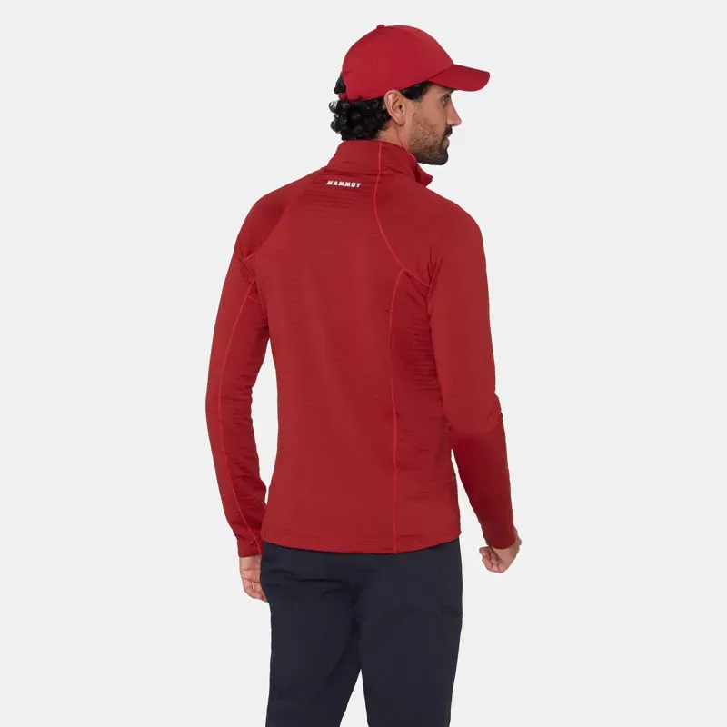 Mammut Taiss ML Half Zip Pullover in Dark Mammut Red-4