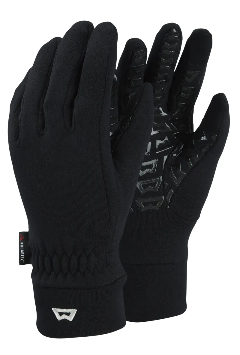 Mountain Equipment Touch Screen Grip Womens Gloves in Black