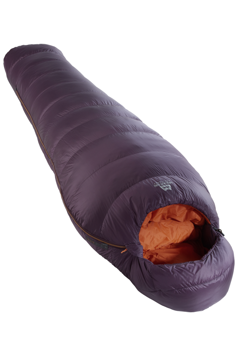 Mountain Equipment Helium 400 Womens Long Sleeping Bag in Blackberry