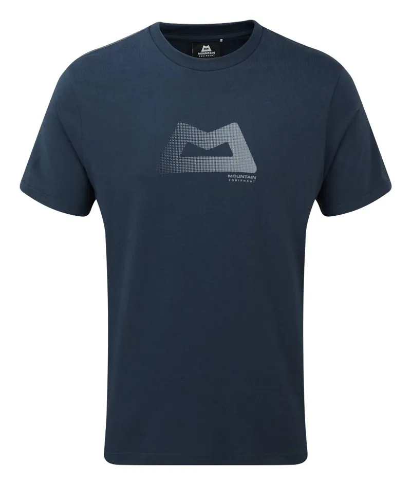 Mountain Equipment Mens Halftone Tee Denim Blue
