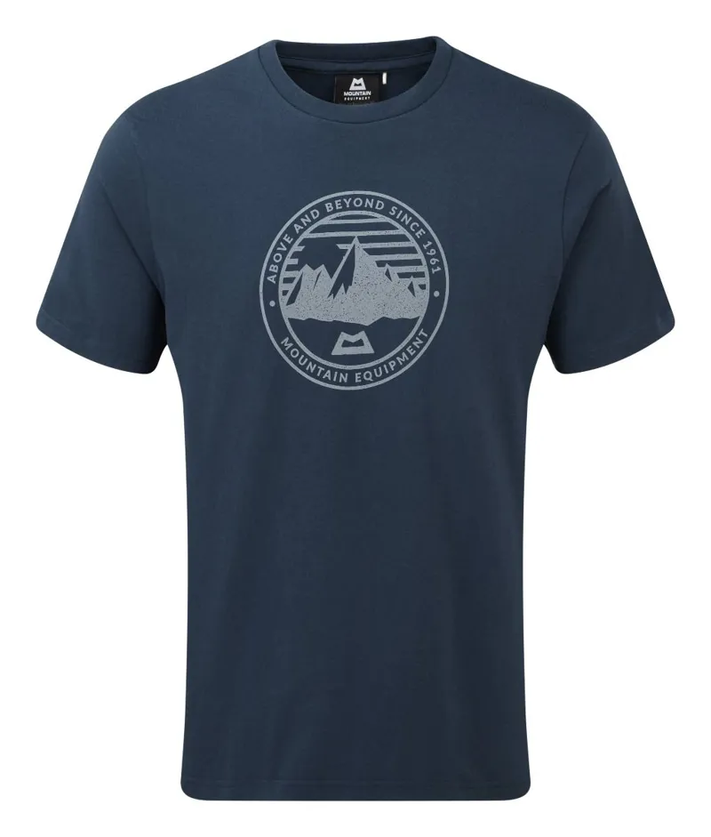 Mountain Equipment Mens Roundel Tee Denim Blue