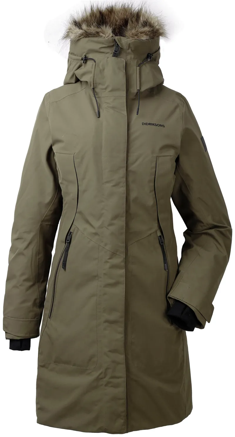 Didriksons Womens Mea Parka Crocodile Green