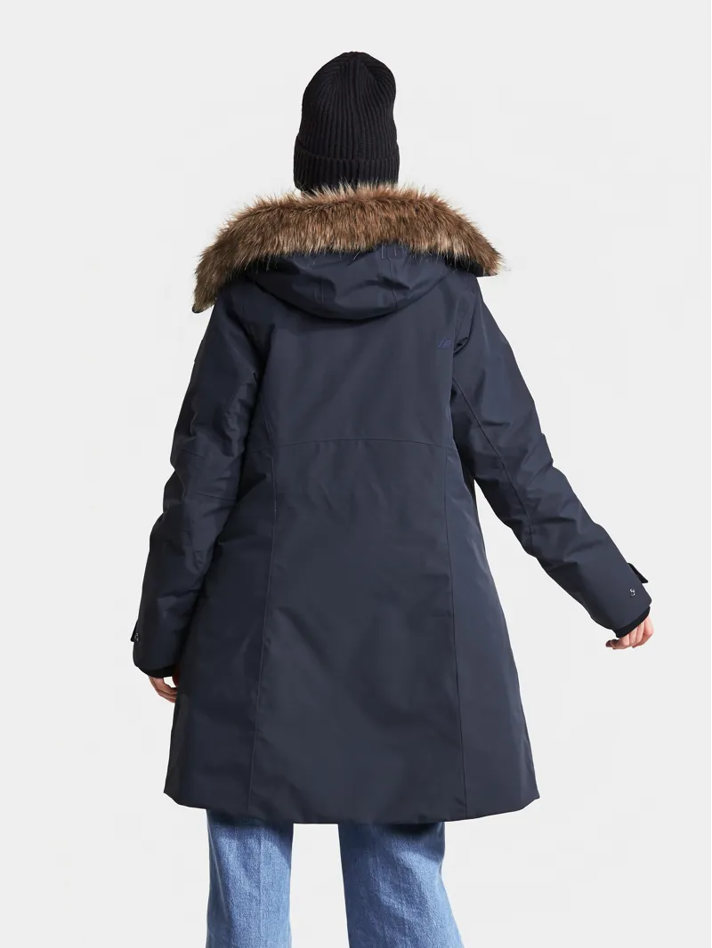 Didriksons Womens Mea Parka Dark Night Blue-5