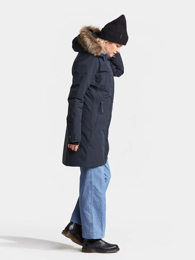 Didriksons Womens Mea Parka Dark Night Blue-3