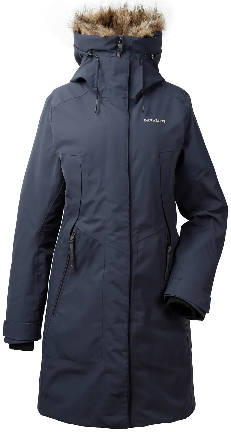 Didriksons Womens Mea Parka Dark Night Blue