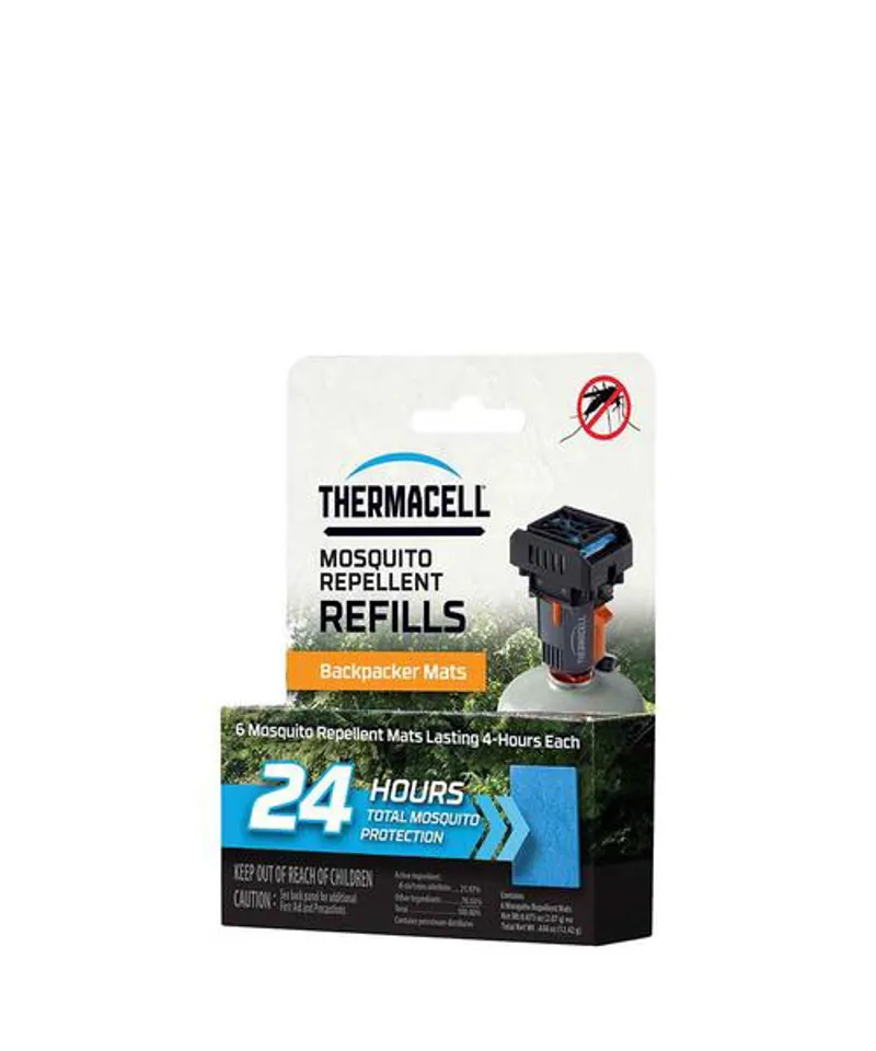 6 Mats Thermacell Standard Backpacker Mosquito&Midge Repellent Mat Refills 