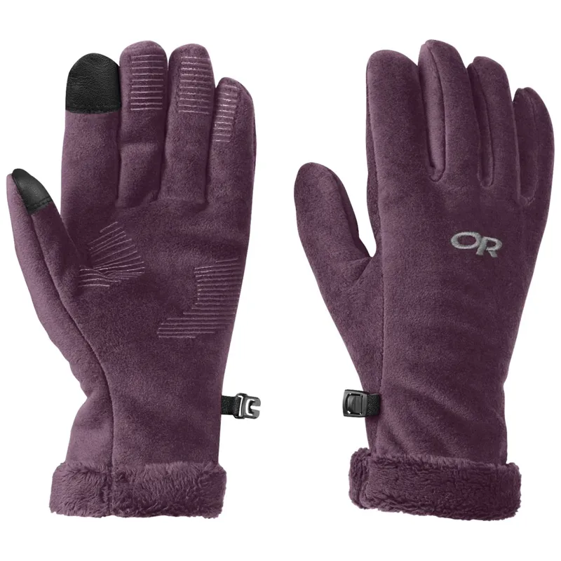 Outdoor Research Fuzzy Sensor Womens Gloves Plum