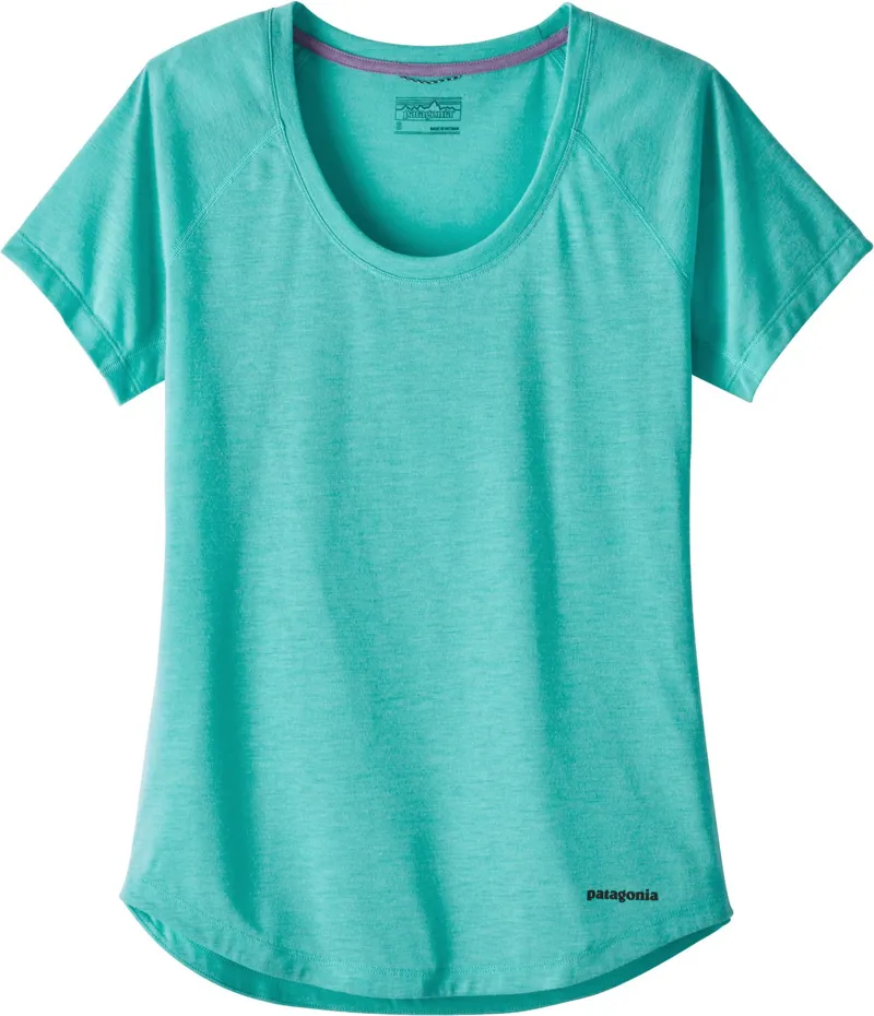 Patagonia Womens S/S Nine Trails T-Shirt Strait Blue