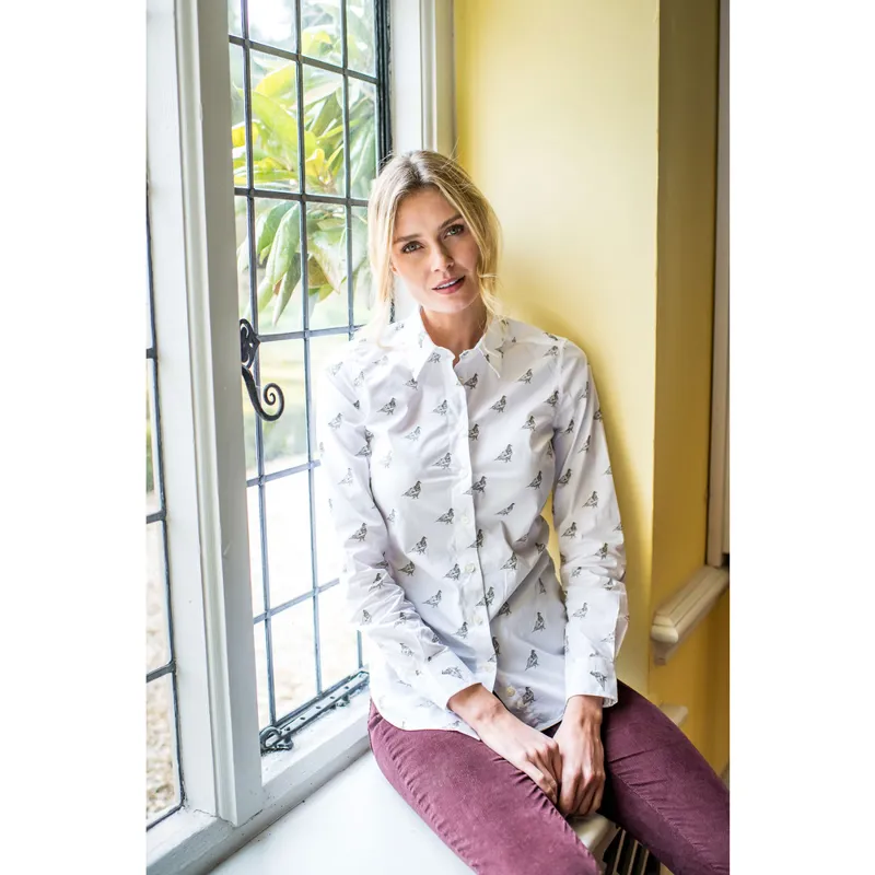 Schoffel Womens Norfolk Shirt Grey Ptarmigan-1