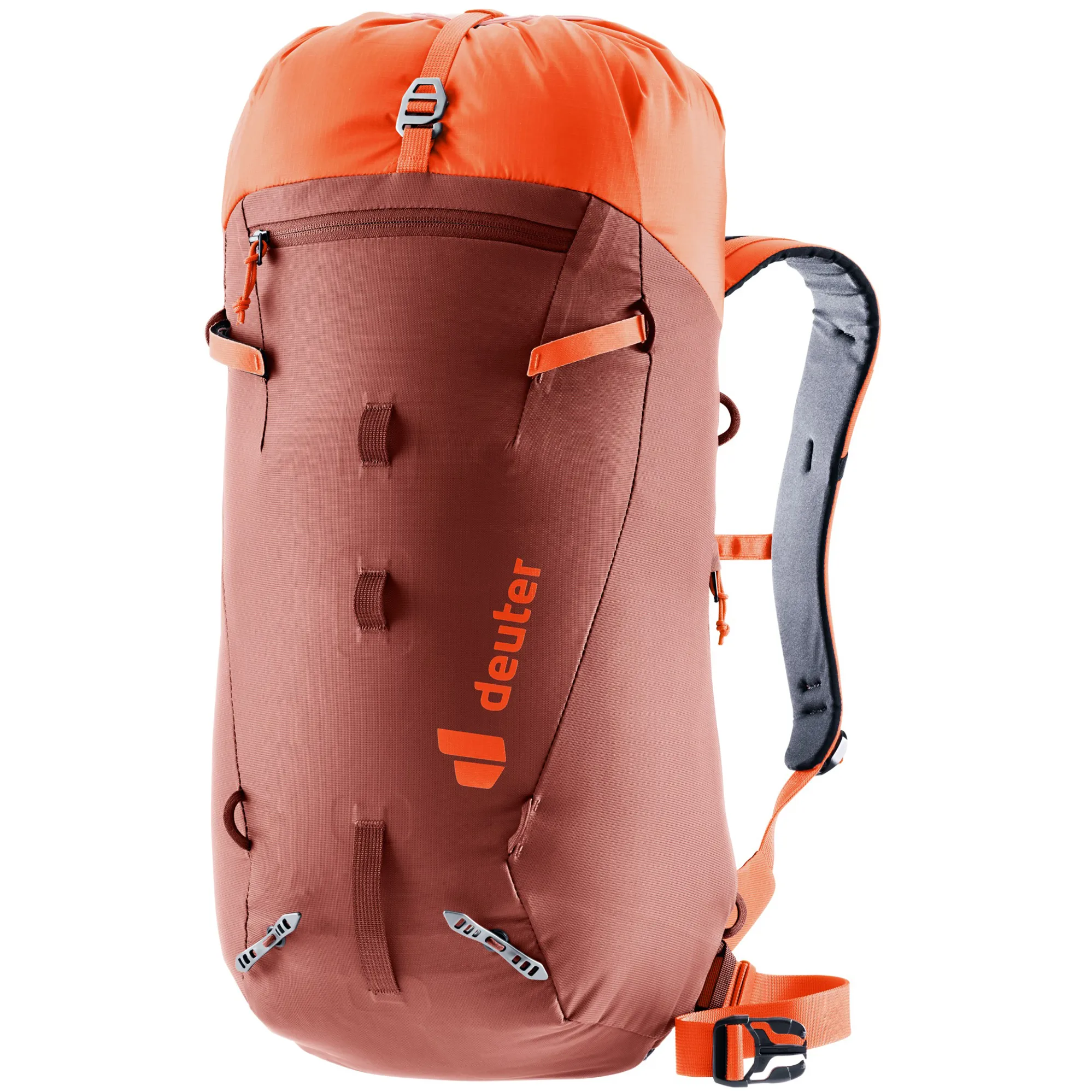 deuter Guide 24 Mountaineering Backpack in Redwood-Papaya