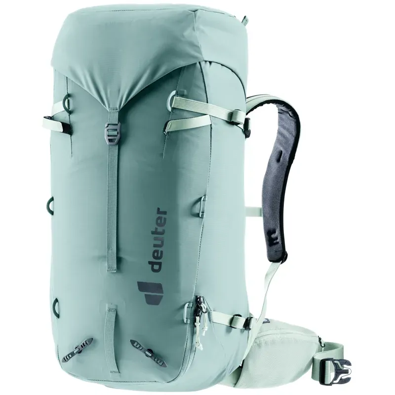 deuter Guide 32+8 SL Womens Mountaineering Backpack in Jade/Frost