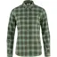 Fjallraven Ovik Womens Flannel Shirt in Deep Forest-Patina Green