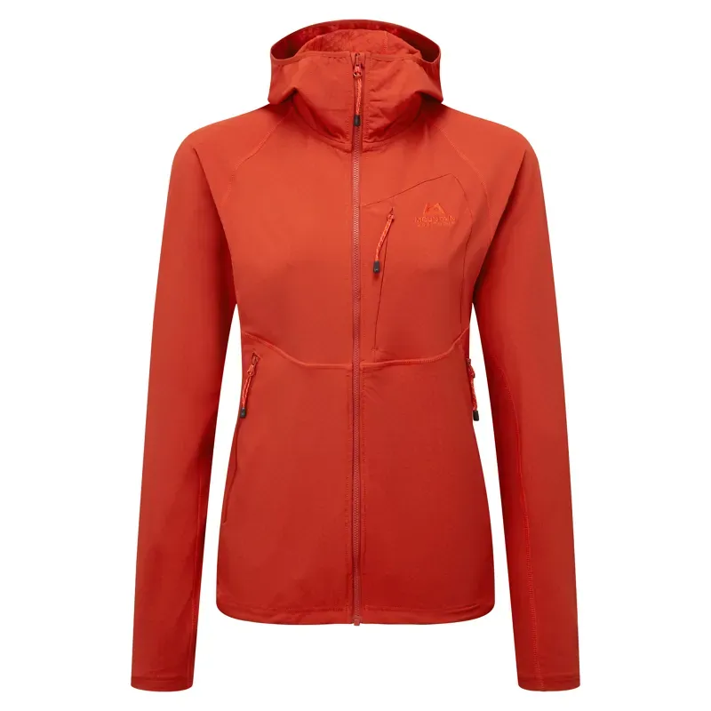 Mountain Equipment Arrow Hooded Womens Jacket in Red Rock