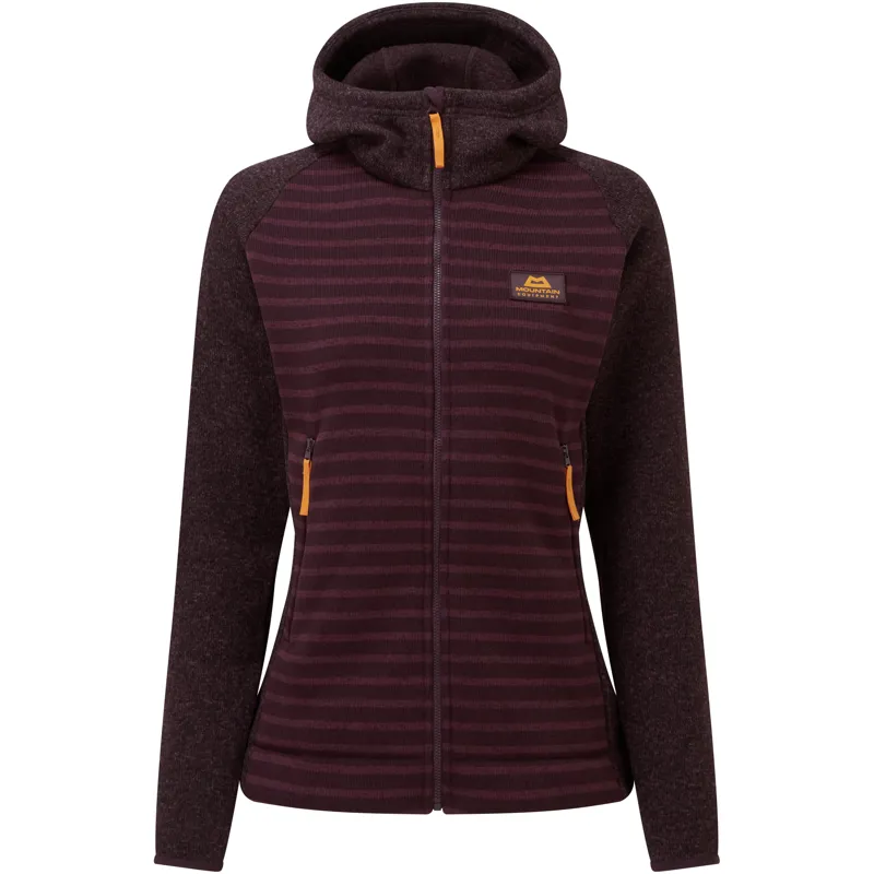 Mountain Equipment Dark Days Hooded Wmns Jacket in RaisinStripe/Raisin