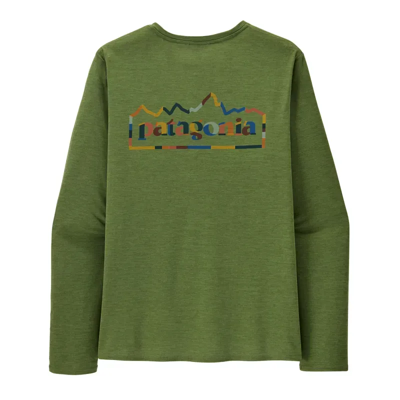Patagonia Capilene Cool Daily LS Graphic Shirt in Unity Fitz: Terrain Green X-Dye