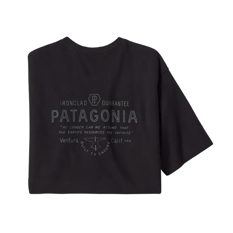 Patagonia Forge Mark Responsibili-Tee in Black