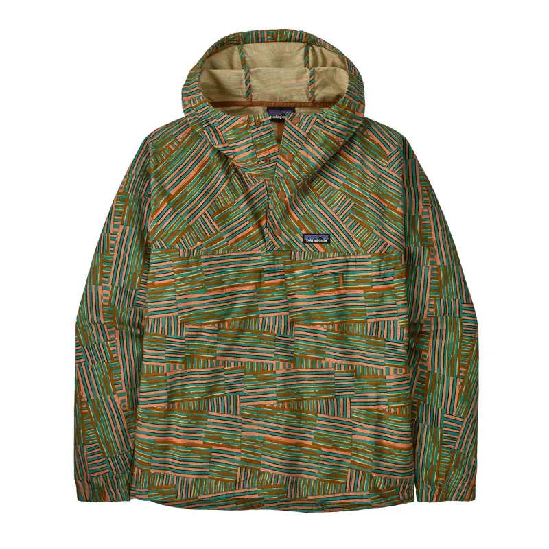 Patagonia Funhoggers Anorak in Quilty Fitz: Heartleaf Green
