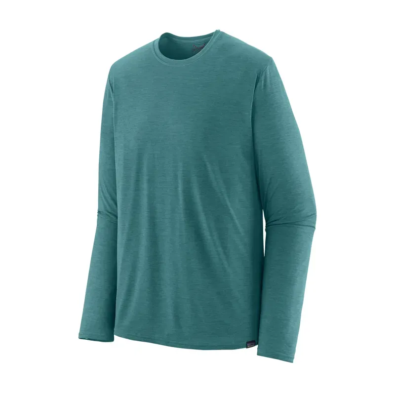 Patagonia Capilene Cool Daily LS Shirt in Wetland Blue - Light Wetland Blue X-Dye